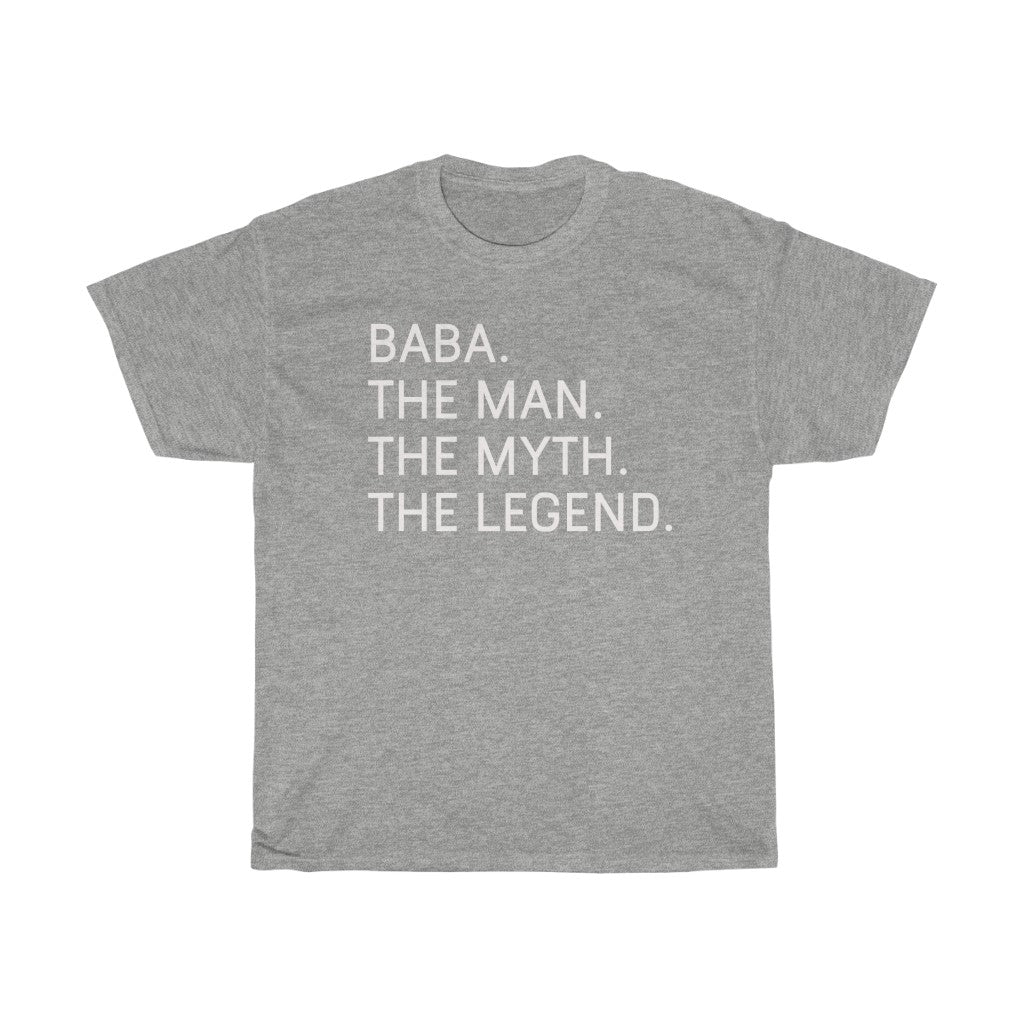 Best Baba Gifts "Baba The Man The Myth The Legend" T-Shirt Funny Gift Idea for Baba Grandpa Mens Tee — photo 2