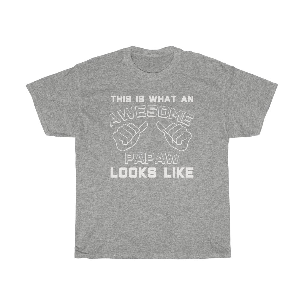 Best Papaw Gifts: "This Is What An Awesome Papaw Looks Like" Grandpa Father's Day Mens T-Shirt — photo 3
