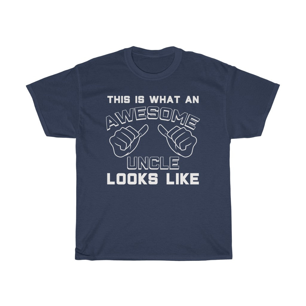 Best Uncle Gifts: "This Is What An Awesome Uncle Looks Like" Birthday Mens T-Shirt — photo 1
