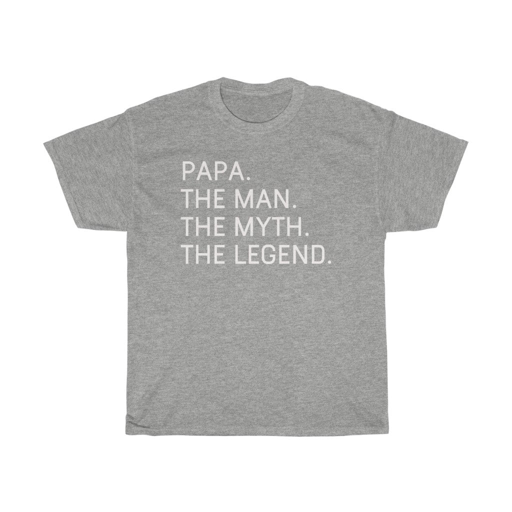 Best Papa Gifts "Papa The Man The Myth The Legend" T-Shirt Funny Gift Idea for Papa Mens Tee — photo 3