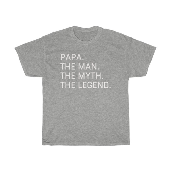 Best Papa Gifts "Papa The Man The Myth The Legend" T-Shirt Funny Gift Idea for Papa Mens Tee