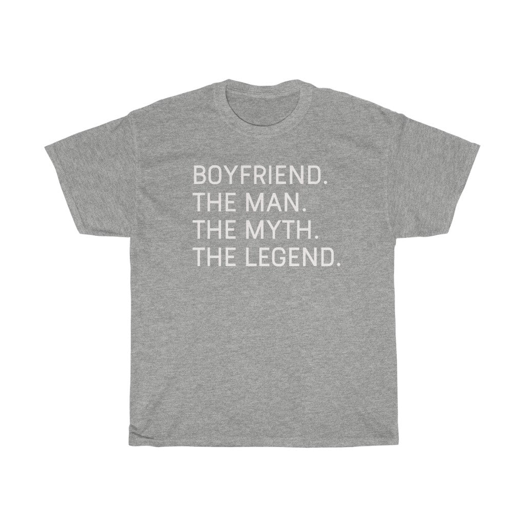 Best Boyfriend Gifts "Boyfriend The Man The Myth The Legend" T-Shirt Funny Gift Idea for Boyfriend Gift for Him Mens Tee — photo 3