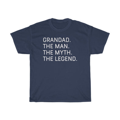 Best Grandad Gifts "Grandad The Man The Myth The Legend" T-Shirt Funny Gift Idea for Grandad Grandpa Mens Tee