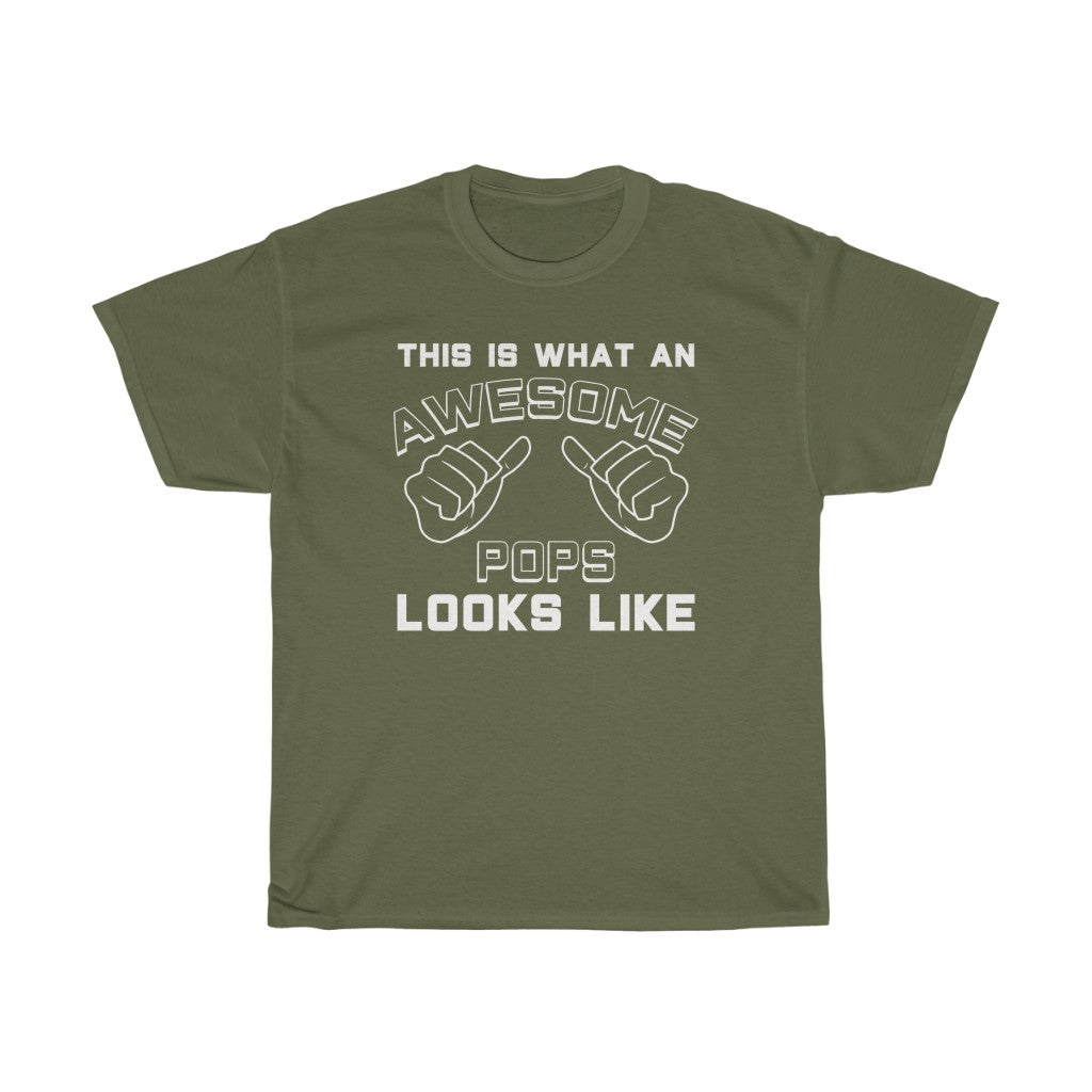 Best Pops Gifts: "This Is What An Awesome Pops Looks Like" Father's Day Mens T-Shirt — photo 5