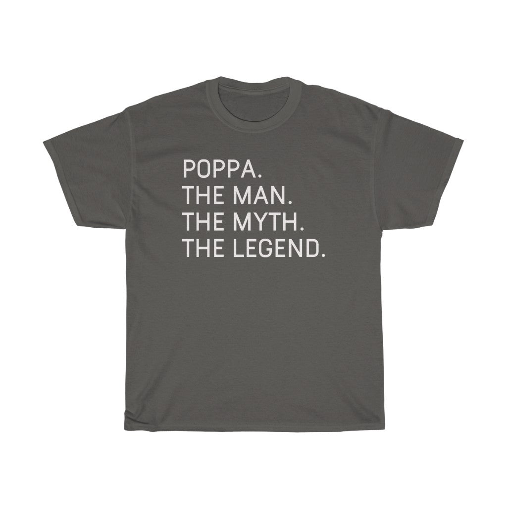 Best Poppa Gifts "Poppa The Man The Myth The Legend" T-Shirt Funny Gift Idea for Poppa Grandpa Mens Tee — photo 4