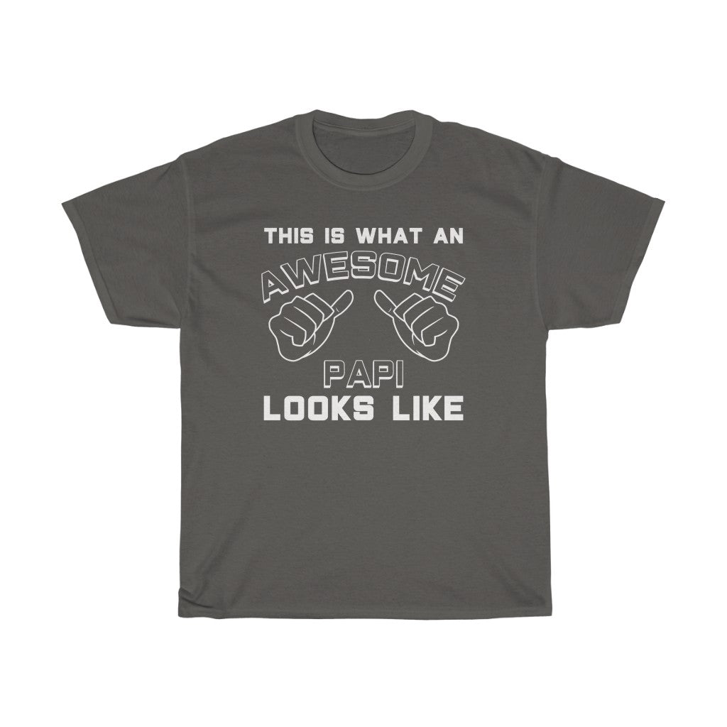 Best Papi Gifts: "This Is What An Awesome Papi Looks Like" Father's Day Mens T-Shirt — photo 3