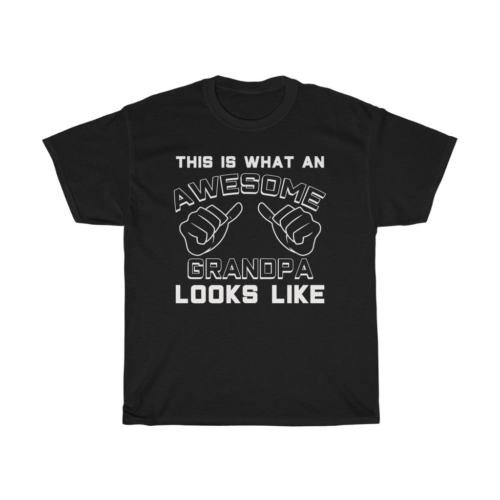 Best Grandpa Gifts: "This Is What An Awesome Grandpa Looks Like" Father's Day Mens T-Shirt — photo 2