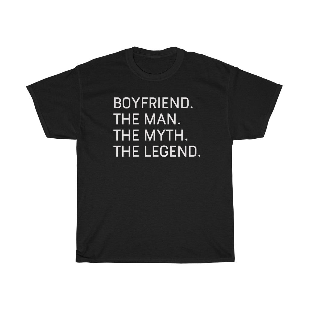 Best Boyfriend Gifts "Boyfriend The Man The Myth The Legend" T-Shirt Funny Gift Idea for Boyfriend Gift for Him Mens Tee — photo 2