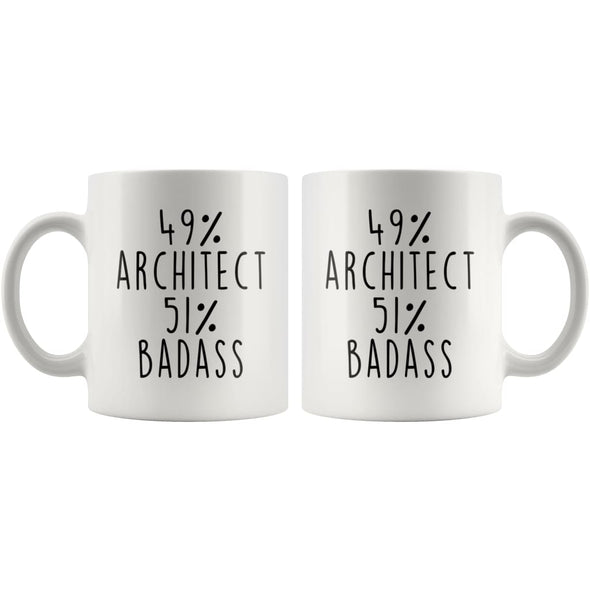 49% Architect 51% Badass Coffee Mug | Gift for Architect $14.99 | Drinkware