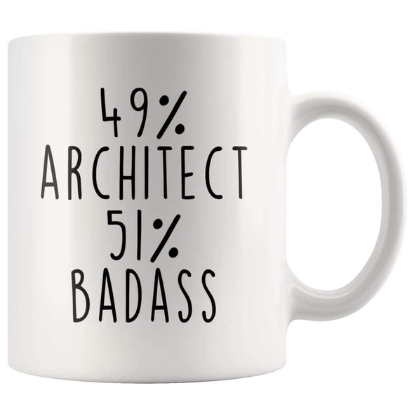 49% Architect 51% Badass Coffee Mug | Gift for Architect $14.99 | Architect Coffee Mug Drinkware