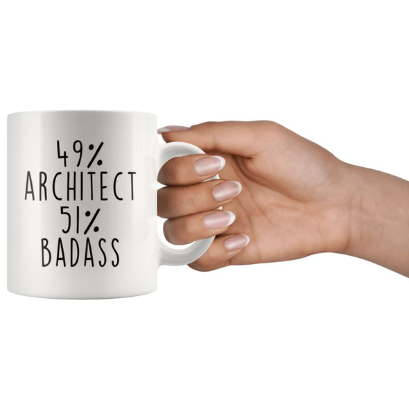49% Architect 51% Badass Coffee Mug | Gift for Architect $14.99 | Drinkware