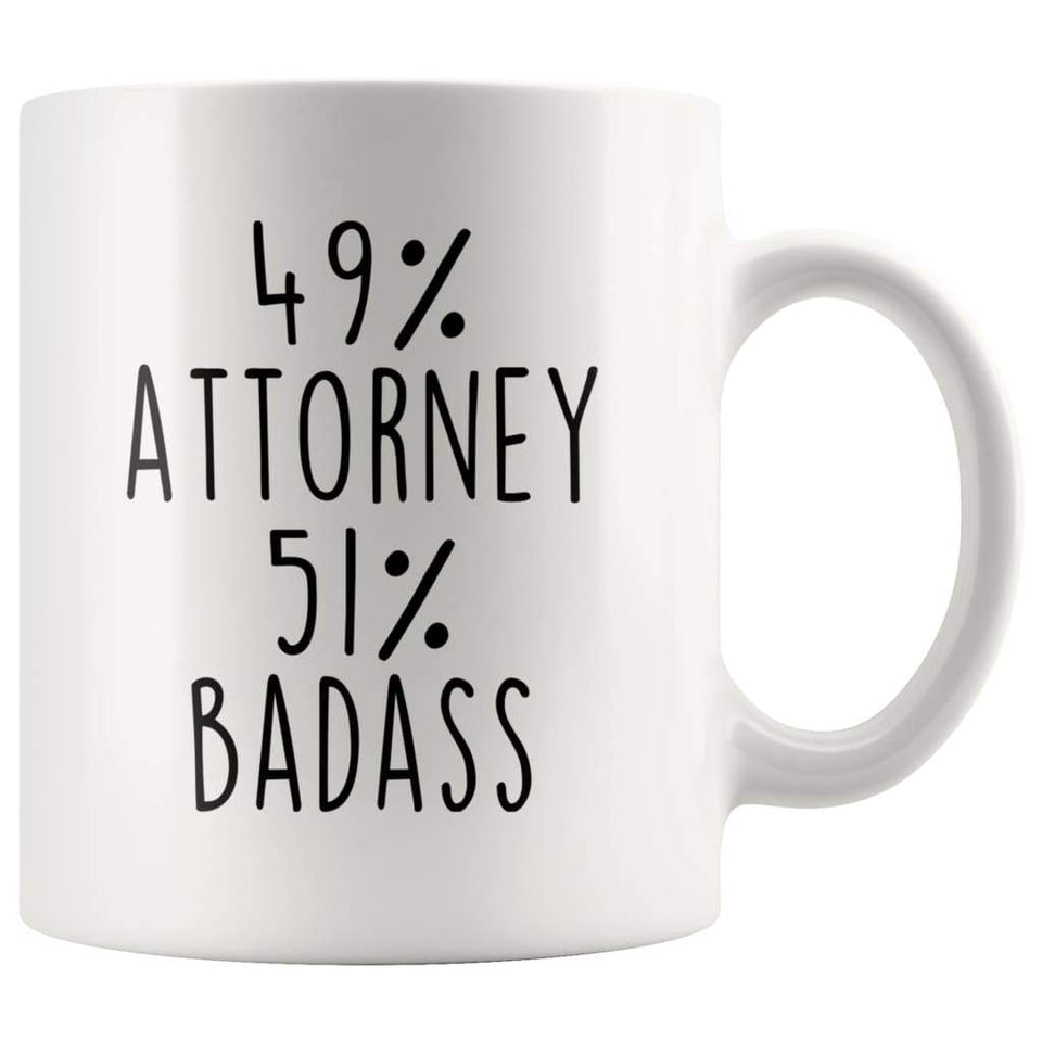 49% Attorney 51% Badass Coffee Mug