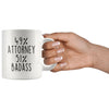 49% Attorney 51% Badass Coffee Mug | Gift for Attorney | Attorney Gifts $14.99 | Drinkware