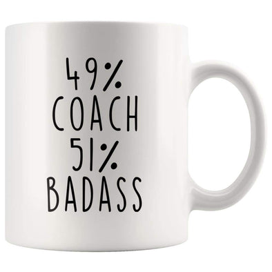 49% Coach 51% Badass Coffee Mug | Coach Gift $14.99 | Coach Coffee Mug Drinkware