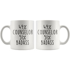 Load image into Gallery viewer, 49% Counselor 51% Badass Coffee Mug