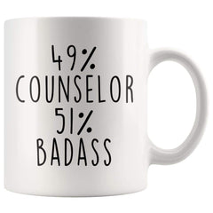 Load image into Gallery viewer, 49% Counselor 51% Badass Coffee Mug