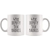 49% Deputy 51% Badass Coffee Mug - BackyardPeaks