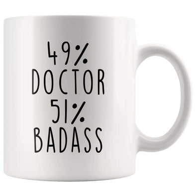 49% Doctor 51% Badass Coffee Mug - BackyardPeaks