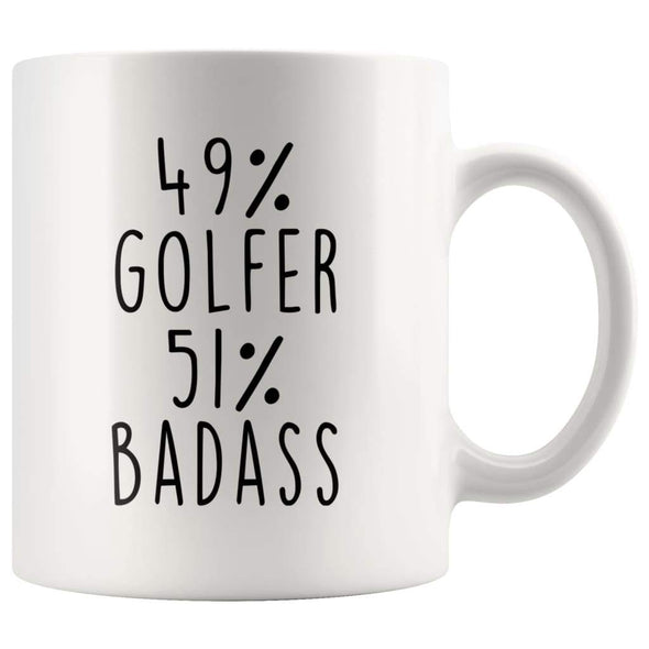 49% Golfer 51% Badass Coffee Mug | Gift for Golfer | Golfing Gifts $14.99 | Golfer Coffee Mug Drinkware