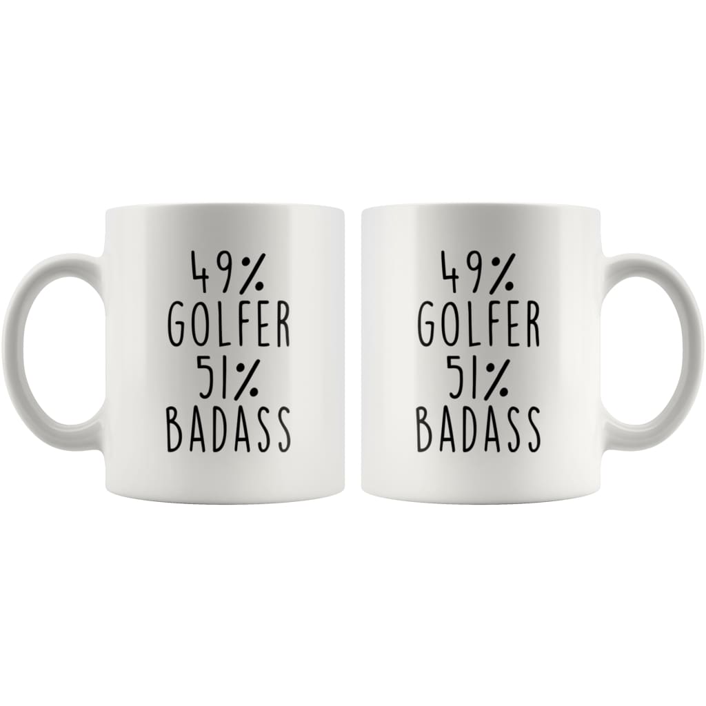 49% Golfer 51% Badass Coffee Mug | Gift for Golfer | Golfing Gifts $14.99 | Drinkware