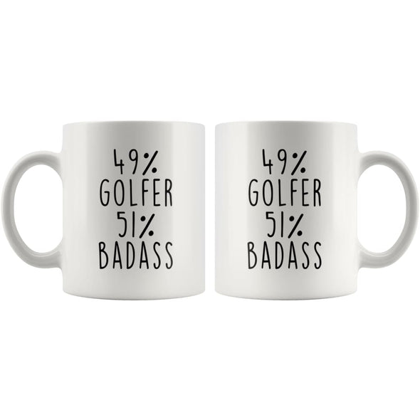 49% Golfer 51% Badass Coffee Mug | Gift for Golfer | Golfing Gifts $14.99 | Drinkware