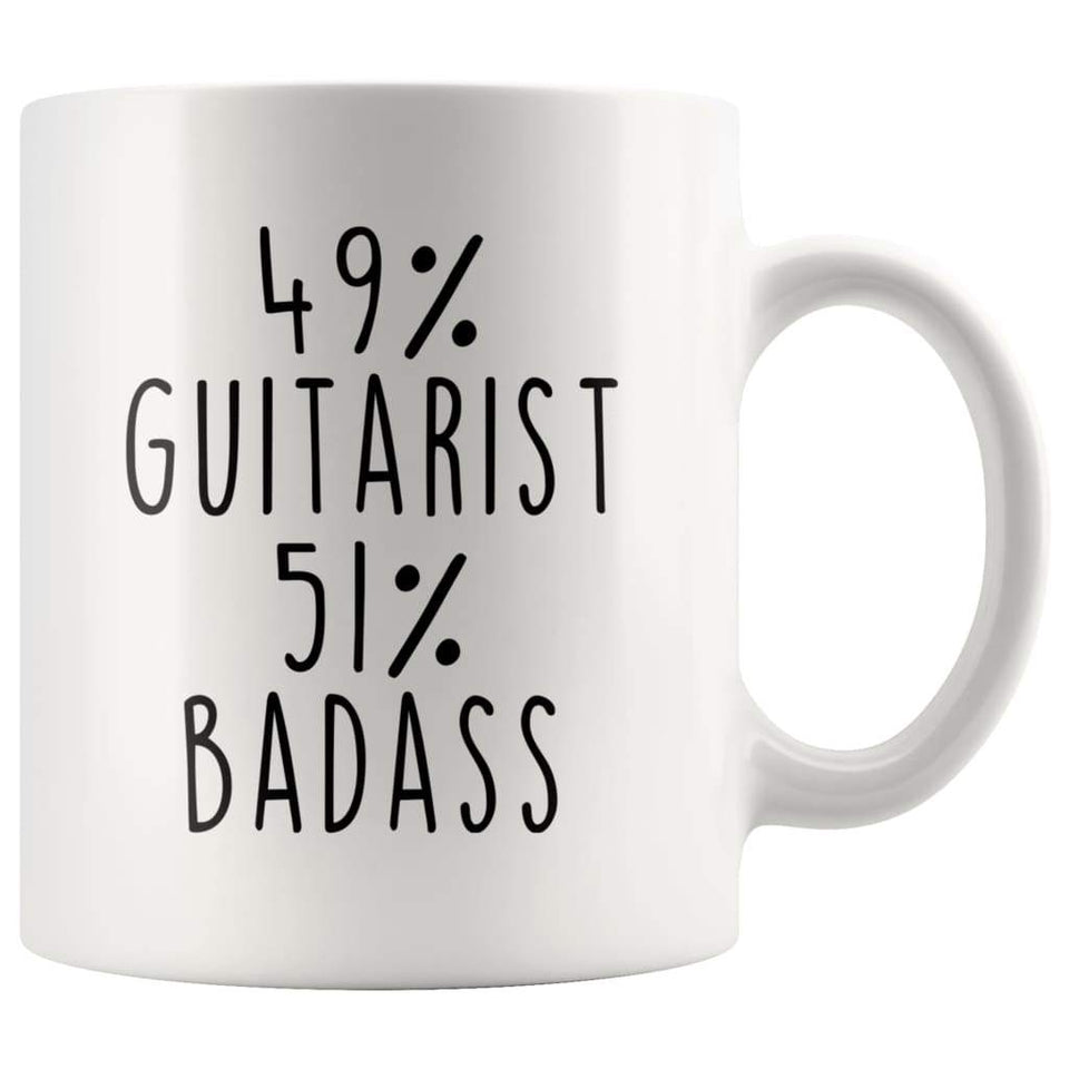 49% Guitarist 51% Badass Coffee Mug