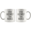 49% Guitarist 51% Badass Coffee Mug | Guitarist Gifts | Gift for Guitarist $14.99 | Drinkware