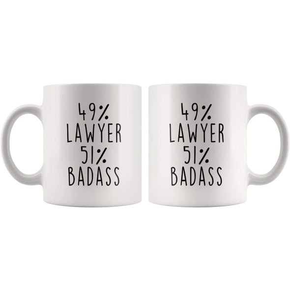 49% Lawyer 51% Badass Coffee Mug - BackyardPeaks
