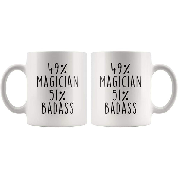 49% Magician 51% Badass Coffee Mug | Gift for Magician | Magician Gifts $14.99 | Drinkware