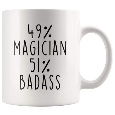 49% Magician 51% Badass Coffee Mug | Gift for Magician | Magician Gifts $14.99 | Magician Coffee Mug Drinkware