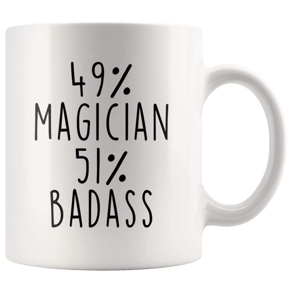 49% Magician 51% Badass Coffee Mug | Gift for Magician | Magician Gifts $14.99 | Magician Coffee Mug Drinkware