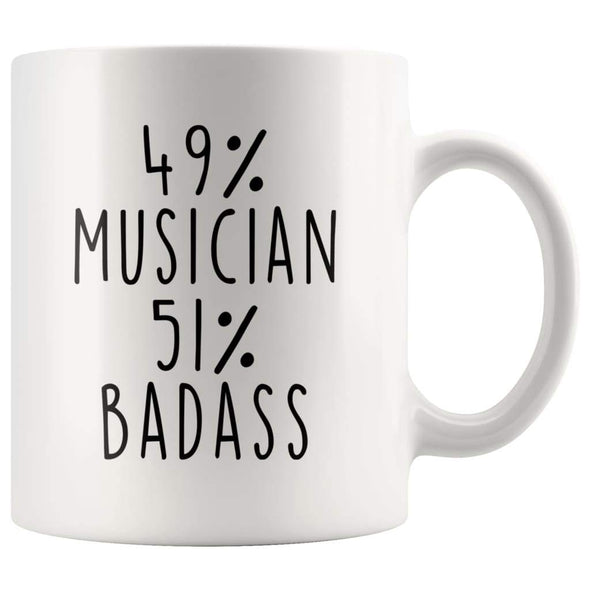 49% Musician 51% Badass Coffee Mug | Gift for Musician | Musician Gifts $14.99 | Musician Coffee Mug Drinkware