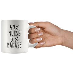 Load image into Gallery viewer, 49% Nurse 51% Badass Coffee Mug