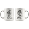 49% Nurse 51% Badass Coffee Mug - BackyardPeaks