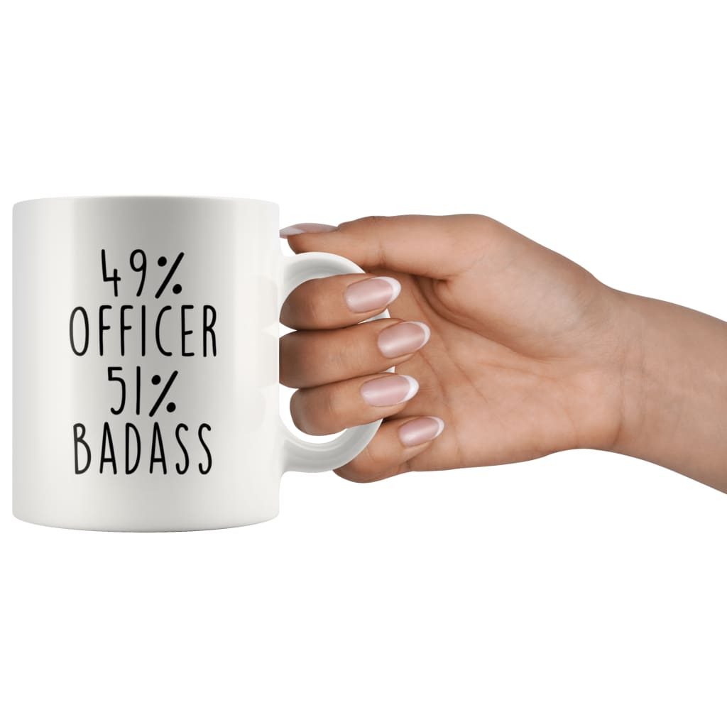 49% Officer 51% Badass Coffee Mug — photo 4