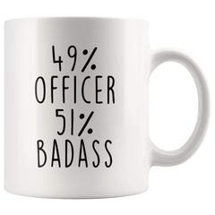 Load image into Gallery viewer, 49% Officer 51% Badass Coffee Mug