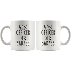 Load image into Gallery viewer, 49% Officer 51% Badass Coffee Mug