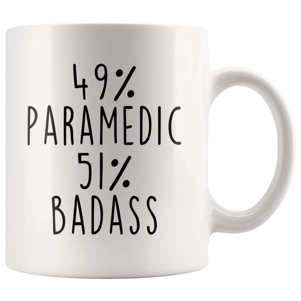 49% Paramedic 51% Badass Coffee Mug — photo 1