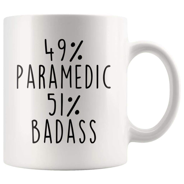 49% Paramedic 51% Badass Coffee Mug | Gift for Paramedic $14.99 | Paramedic Coffee Mug Drinkware
