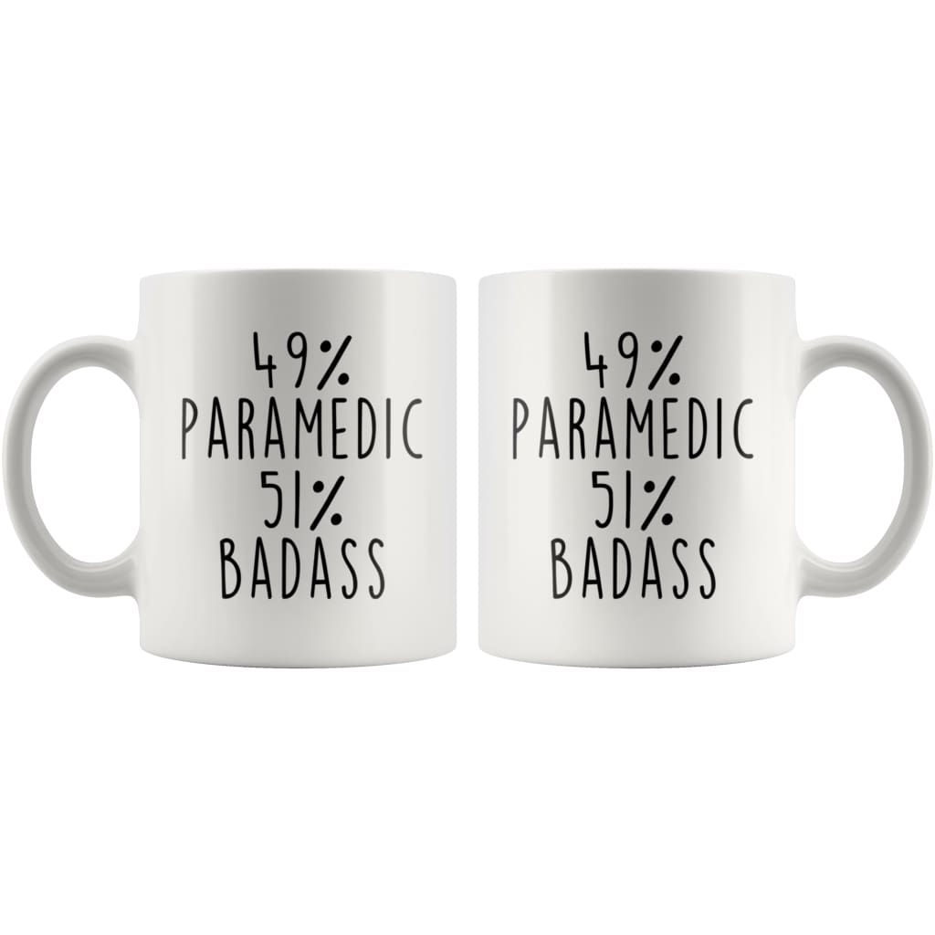 49% Paramedic 51% Badass Coffee Mug — photo 2