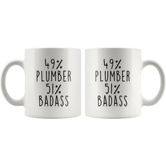 Load image into Gallery viewer, 49% Plumber 51% Badass Coffee Mug
