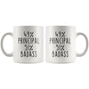 49% Principal 51% Badass Coffee Mug | Gift for Principal $14.99 | Drinkware