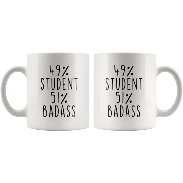 49% Student 51% Badass Coffee Mug | Student Gift $14.99 | Drinkware