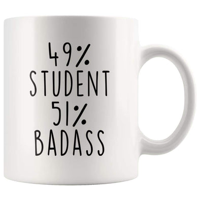 49% Student 51% Badass Coffee Mug | Student Gift $14.99 | Student Coffee Mug Drinkware