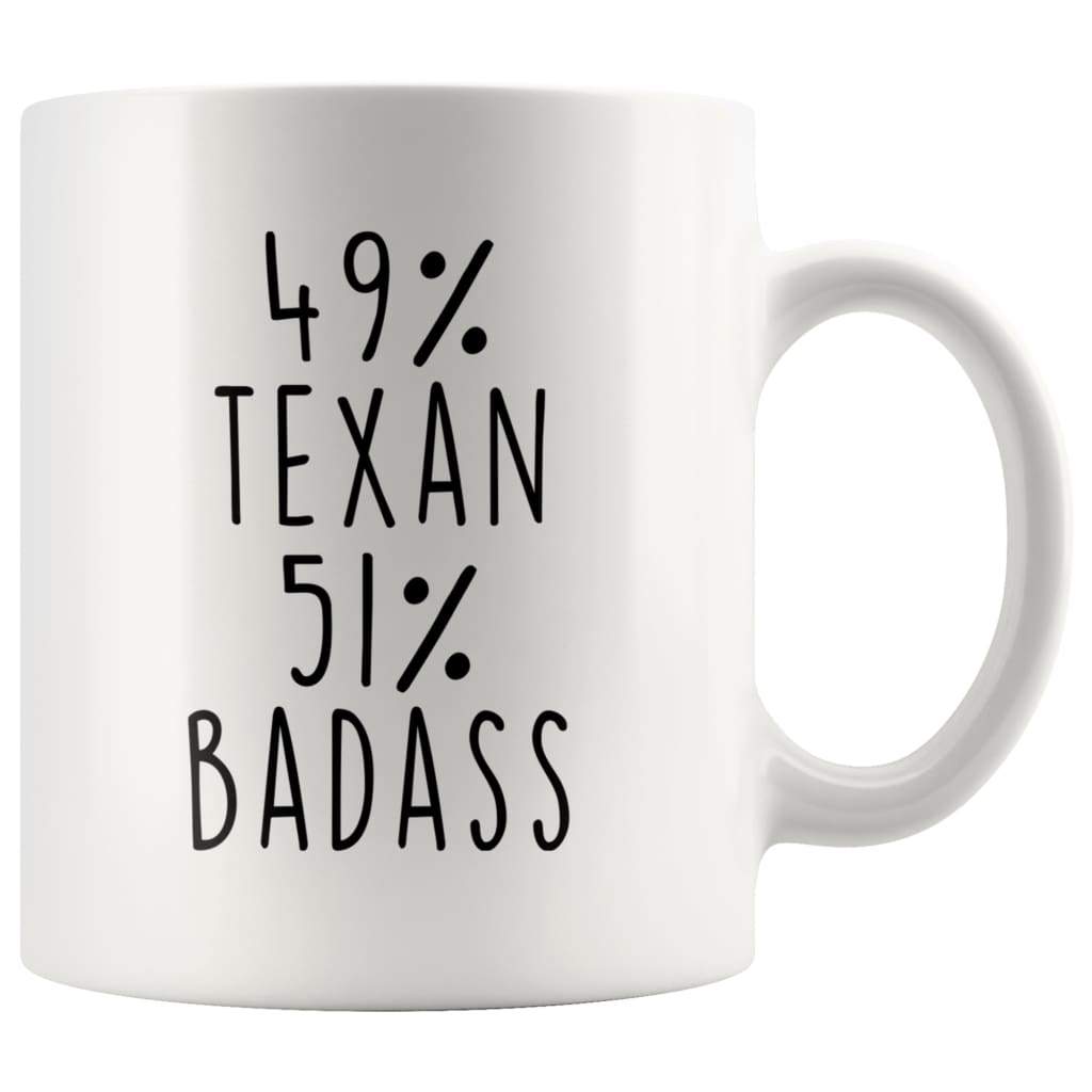 49% Texan 51% Badass Coffee Mug — photo 1