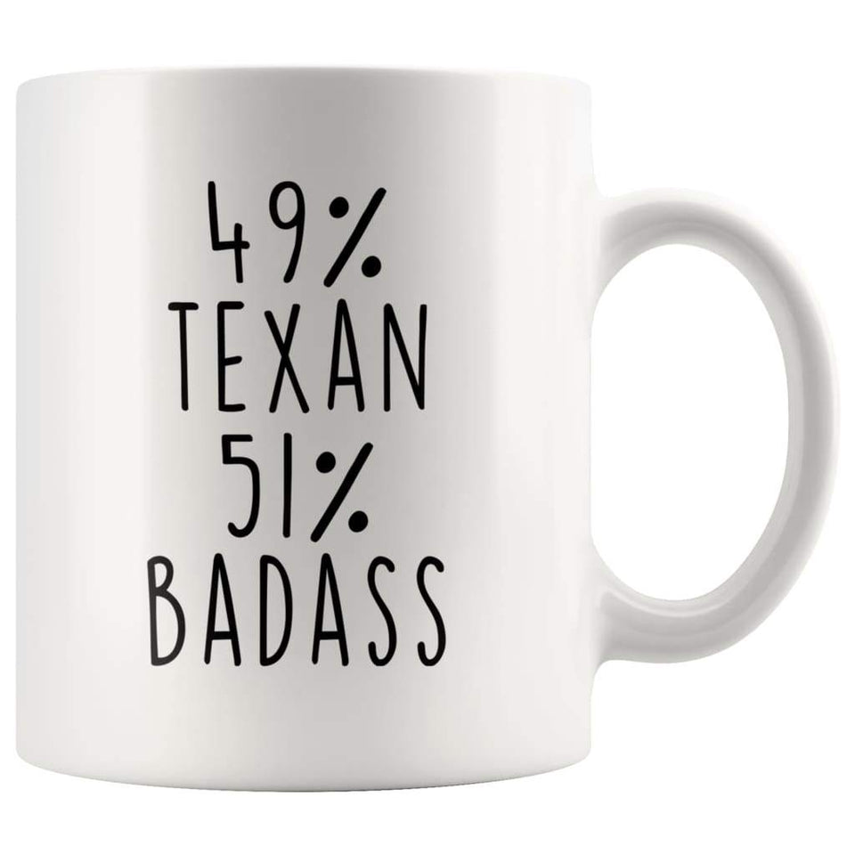 49% Texan 51% Badass Coffee Mug