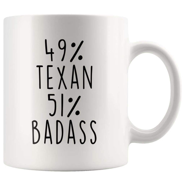 49% Texan 51% Badass Coffee Mug | Gift for Texan | Texas Gifts $14.99 | Texas Gift Drinkware