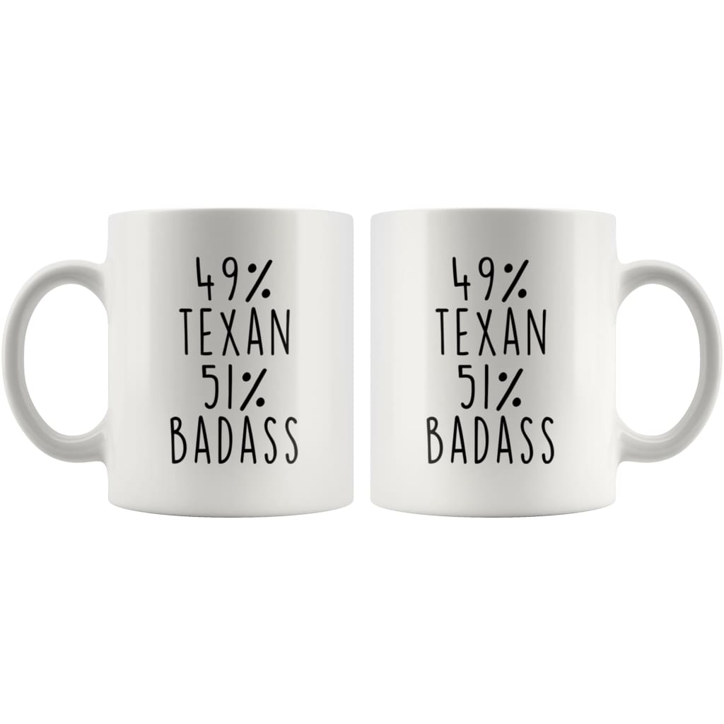 49% Texan 51% Badass Coffee Mug — photo 2