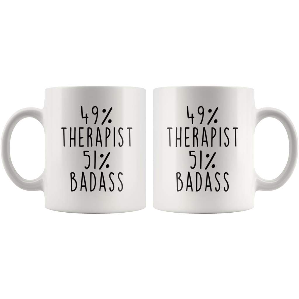 Therapy is Like Tea Two-toned Coffee Cup, SM Coffee Mug, Funny Therapy  Coffee Mug, Reheatable Coffee Mug, Gift for Someone in Therapy 