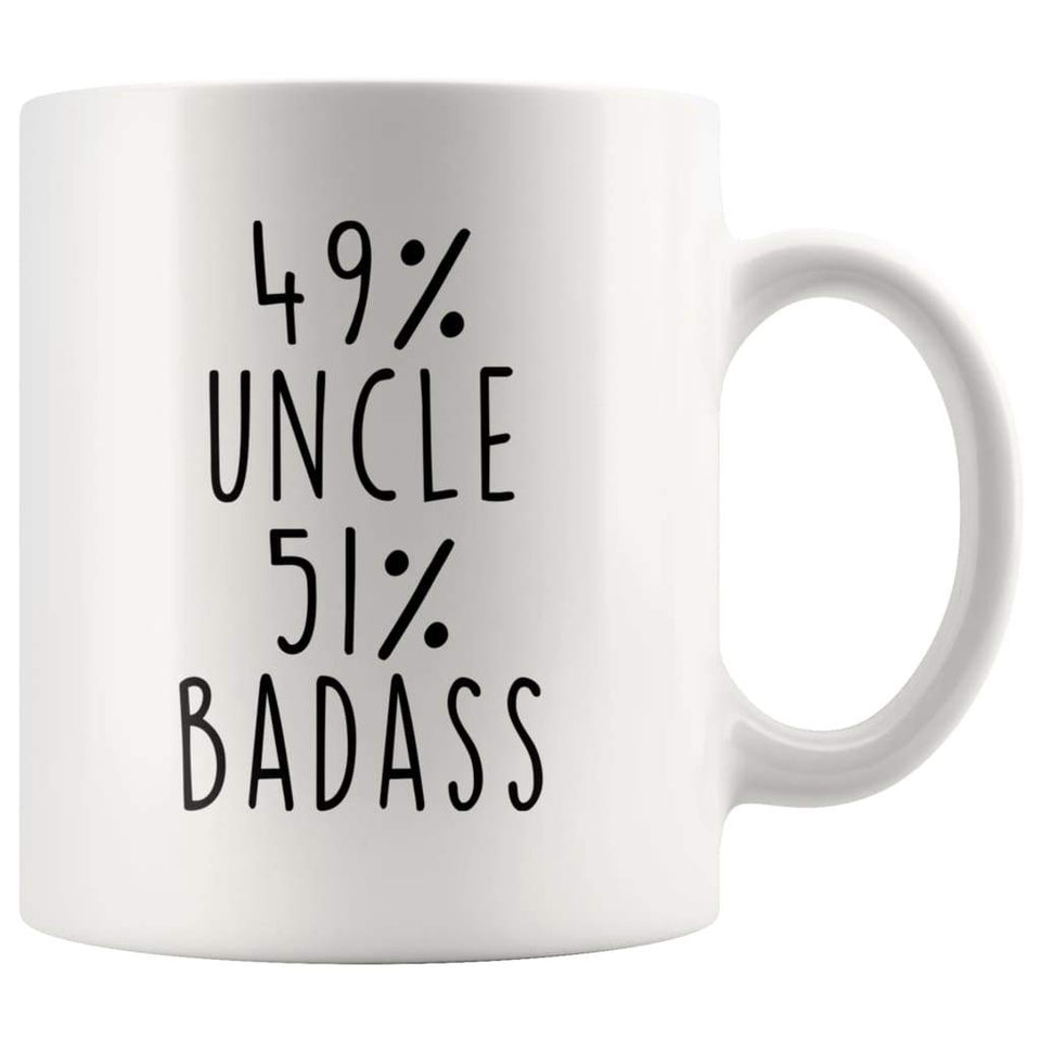 49% Uncle 51% Badass Coffee Mug